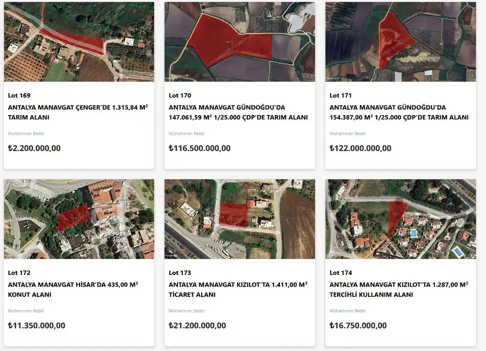 Antalya'da Dev Satış: 43 Değerli Arsa Açık Artırmaya Çıkıyor 8